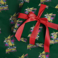 Funny Bruh Banana Baseball Drip Ice Cream Sports Splatter Wrapping Paper Roll