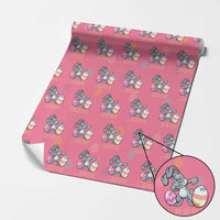 Funny Bruh Dab Rabbit Eggs Easter Day Wrapping Paper Roll