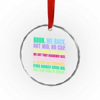 Funny Bruh We Back To School Crystal Glass Ornament Gen A Slang Happy First Day Of School TS10