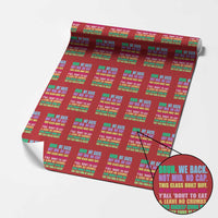 Funny Bruh We Back To School Wrapping Paper Roll Gen A Slang Happy First Day Of School - Wonder Print Shop