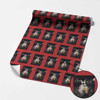 Funny Bunny Drinking Iced Coffee Wrapping Paper Roll Animal Meme Viral Internet