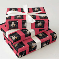 Funny Bunny Drinking Iced Coffee Wrapping Paper Roll Animal Meme Viral Internet