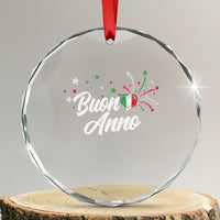 Funny Buon Anno Itlalian New Year Crystal Glass Ornament Italy Heart - Wonder Print Shop