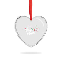 Funny Buon Anno Itlalian New Year Heart Crystal Glass Ornament Italy Heart - Wonder Print Shop