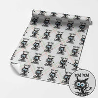 Funny Burnt Cat Wrapping Paper Roll Pew Pew Madafakas
