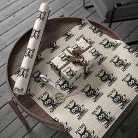 Funny Burnt Cat Wrapping Paper Roll Pew Pew Madafakas