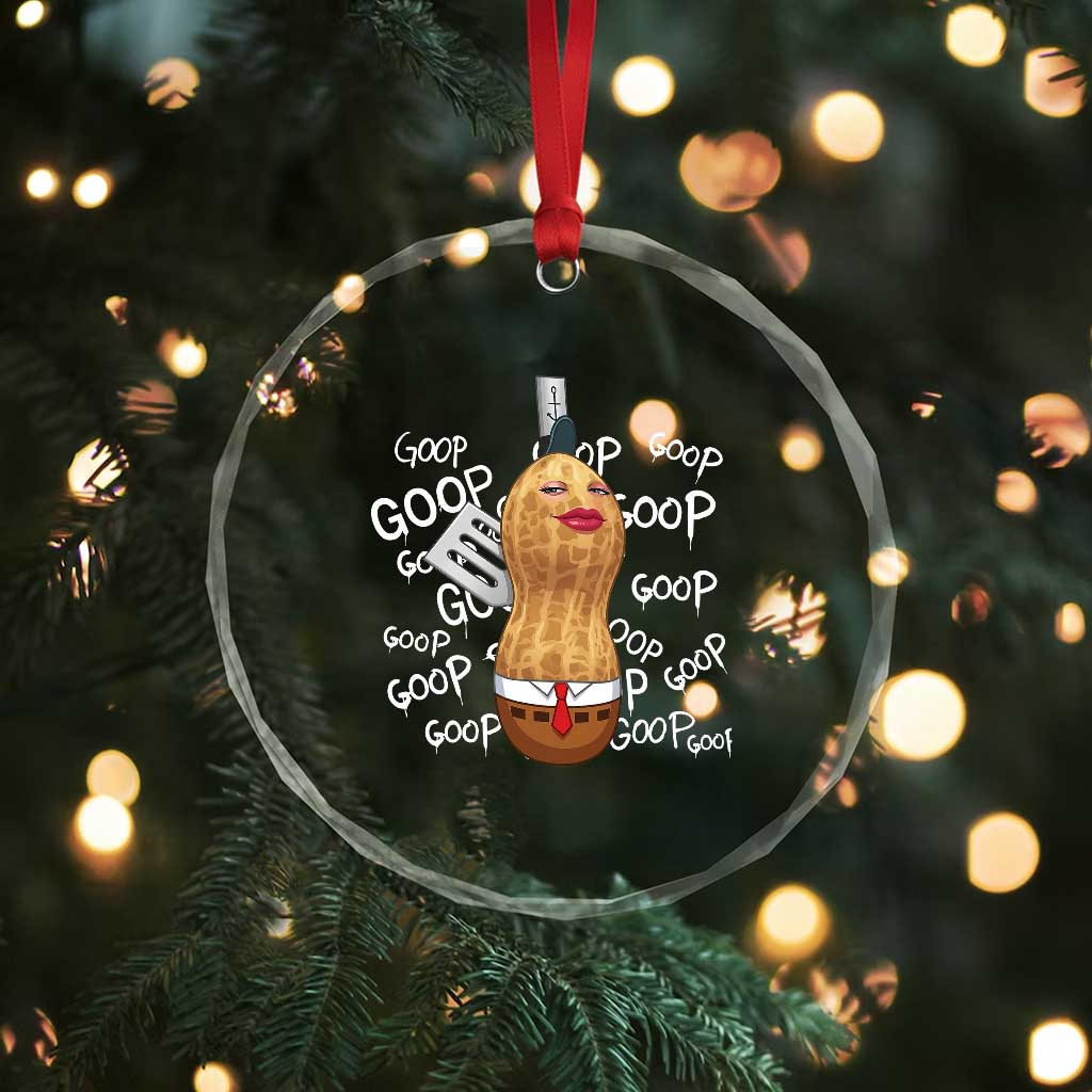 Funny Burnt Peanut Bungulator Crystal Glass Ornament Mhmmm Goop Goop