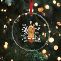 Funny Burnt Peanut Bungulator Crystal Glass Ornament Mhmmm Goop Goop