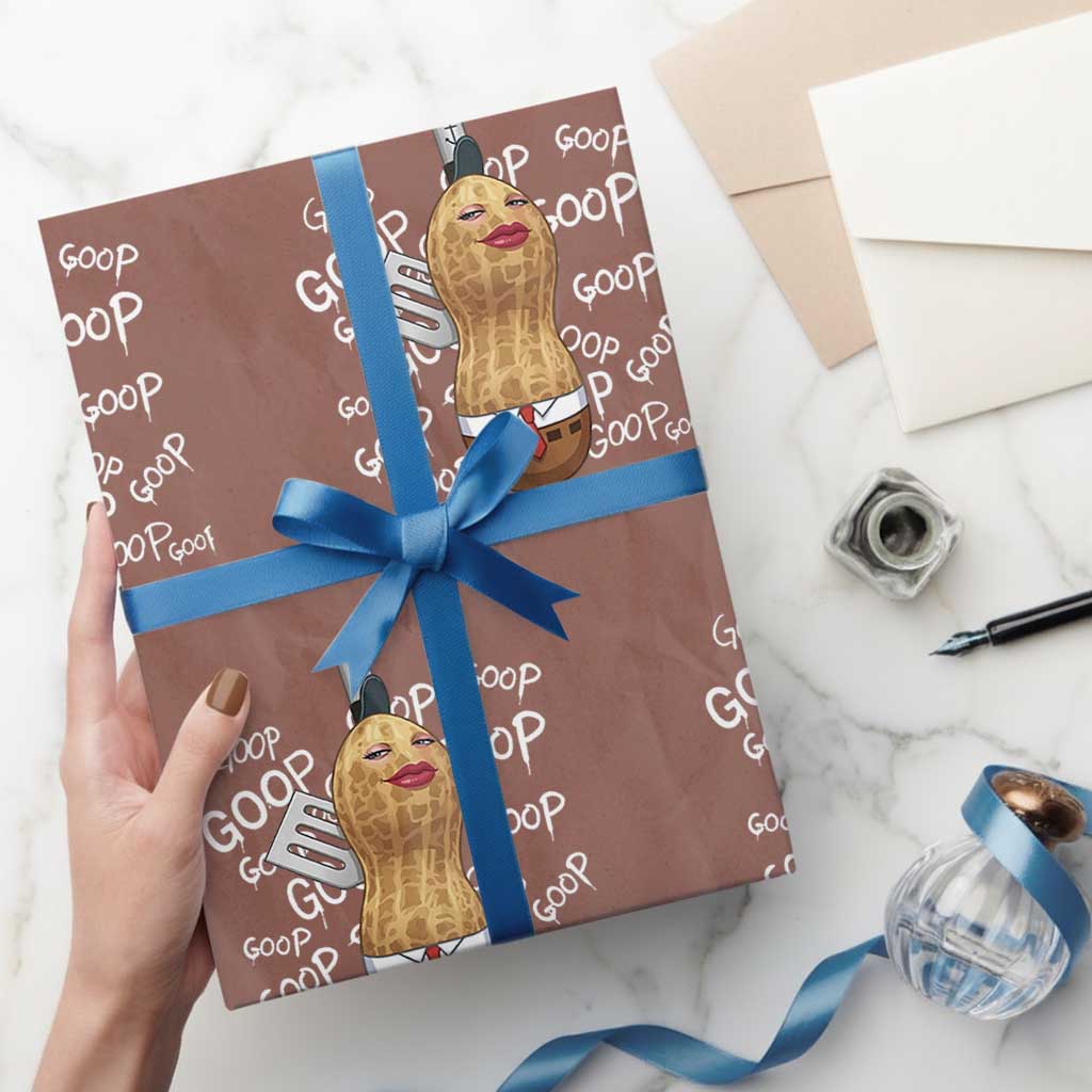 Funny Burnt Peanut Bungulator Wrapping Paper Roll Mhmmm Goop Goop