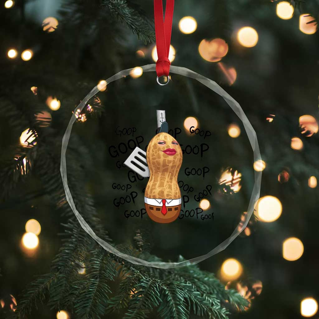 Funny Burnt Peanut Crystal Glass Ornament Goop Bungulato Homage