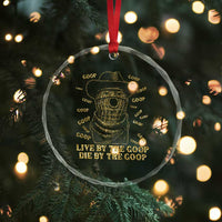 Funny Burnt Peanut Crystal Glass Ornament Live by The Goop Die by The Goop - Wonder Print Shop