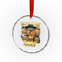 Funny Burnt Peanut Goop Crystal Glass Ornament Bungulato 90s Bootleg - Wonder Print Shop