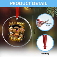 Funny Burnt Peanut Goop Crystal Glass Ornament Bungulato 90s Bootleg - Wonder Print Shop