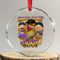 Funny Burnt Peanut Goop Crystal Glass Ornament Bungulato 90s Bootleg Meme Trendy