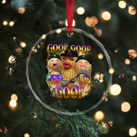 Funny Burnt Peanut Goop Crystal Glass Ornament Bungulato 90s Bootleg Meme Trendy