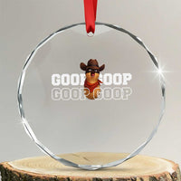 Funny Burnt Peanut Goop Crystal Glass Ornament Internet Viral Meme Trendy