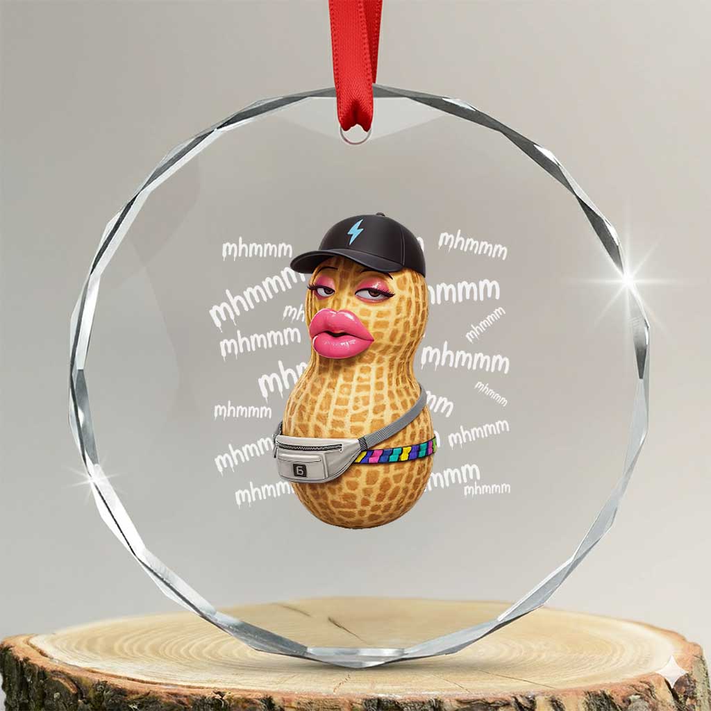 Funny Burnt Peanut Goop Crystal Glass Ornament Mhmmm Goop Bungulato