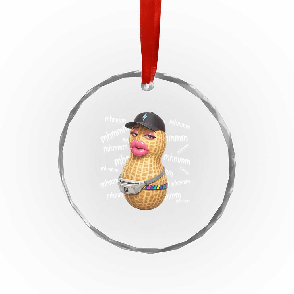 Funny Burnt Peanut Goop Crystal Glass Ornament Mhmmm Goop Bungulato