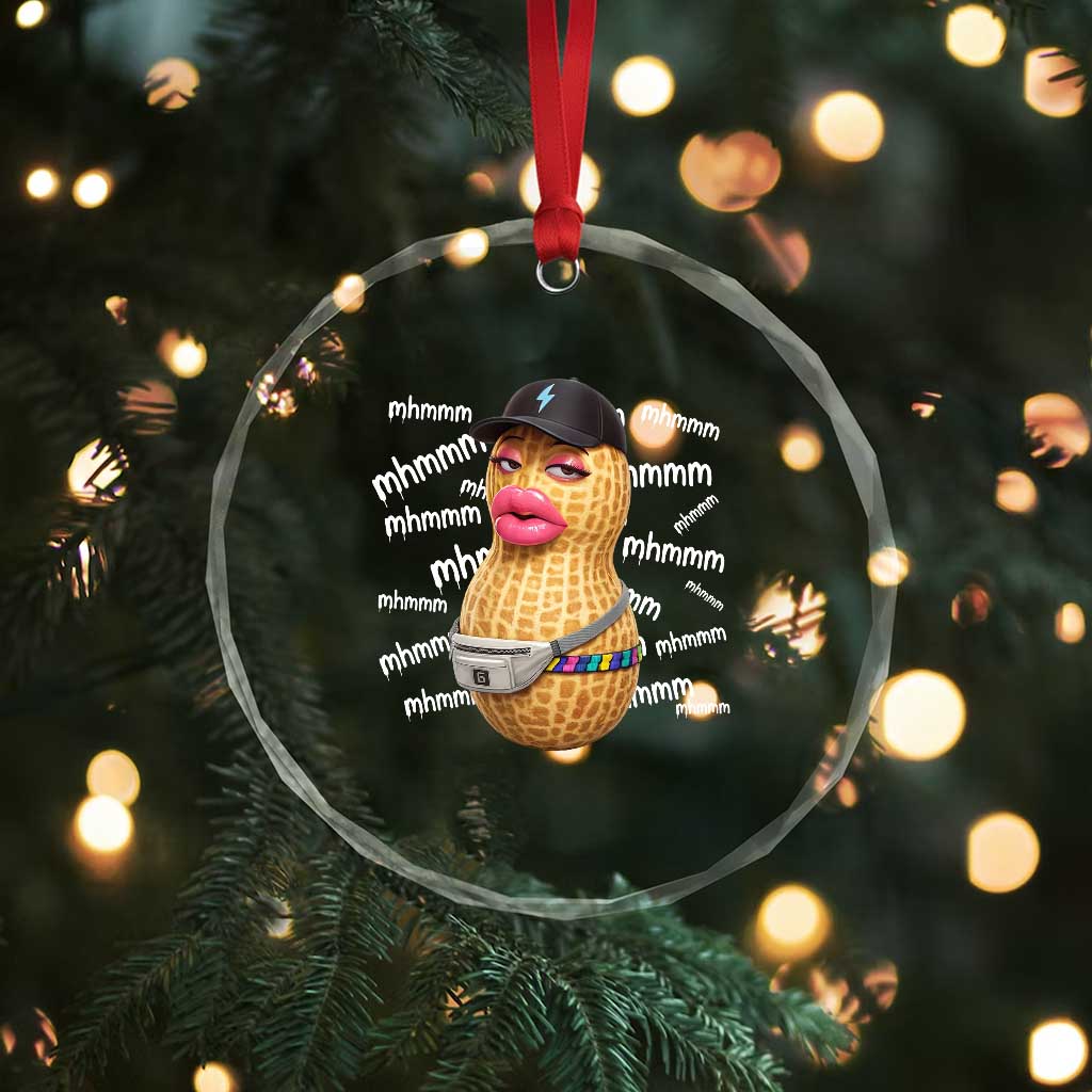 Funny Burnt Peanut Goop Crystal Glass Ornament Mhmmm Goop Bungulato