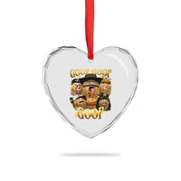 Funny Burnt Peanut Goop Heart Crystal Glass Ornament Bungulato 90s Bootleg - Wonder Print Shop