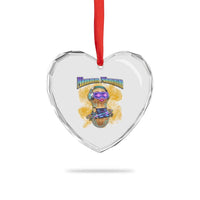 Funny Burnt Peanut Goop Heart Crystal Glass Ornament DJ Music Meme