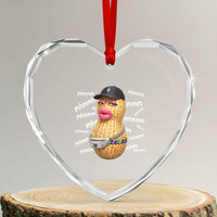 Funny Burnt Peanut Goop Heart Crystal Glass Ornament Mhmmm Goop Bungulato