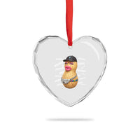 Funny Burnt Peanut Goop Heart Crystal Glass Ornament Mhmmm Goop Bungulato