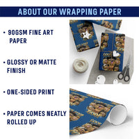 Funny Burnt Peanut Goop Wrapping Paper Roll Bungulato 90s Bootleg - Wonder Print Shop
