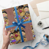 Funny Burnt Peanut Goop Wrapping Paper Roll Bungulato 90s Bootleg Meme Trendy