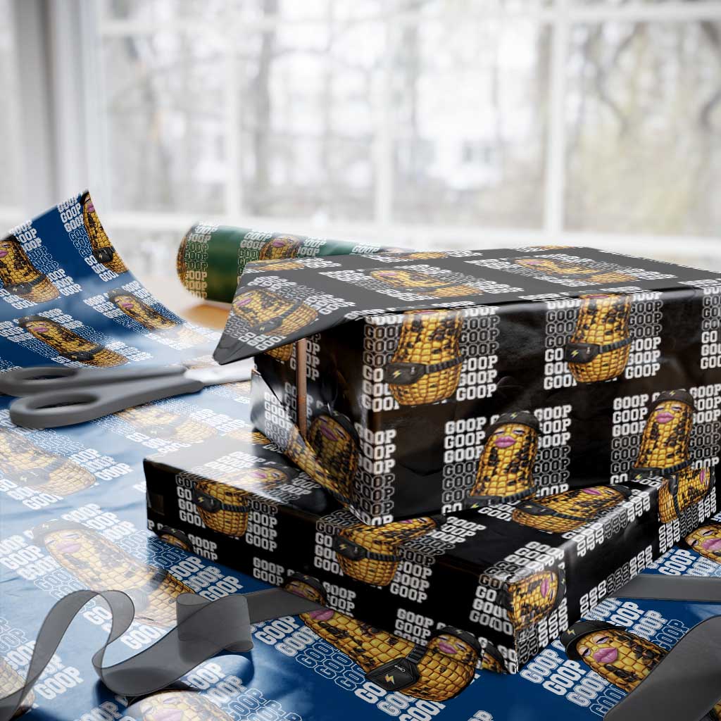 Funny Burnt Peanut Goop Wrapping Paper Roll Burnt Corn Meme Viral Humor