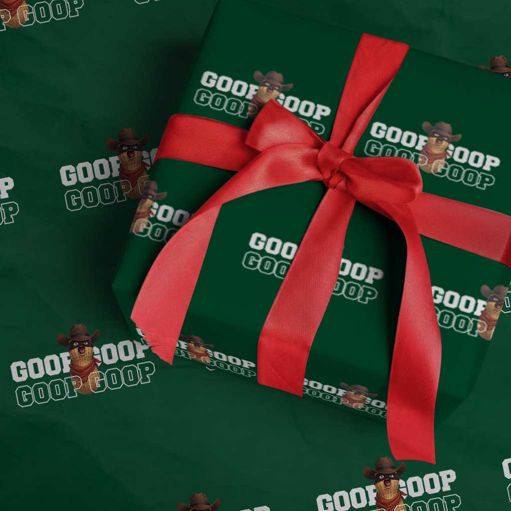 Funny Burnt Peanut Goop Wrapping Paper Roll Internet Viral Meme Trendy