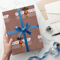 Funny Burnt Peanut Goop Wrapping Paper Roll Internet Viral Meme Trendy