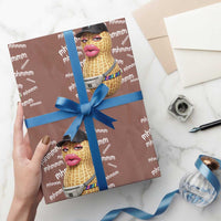 Funny Burnt Peanut Goop Wrapping Paper Roll Mhmmm Goop Bungulato
