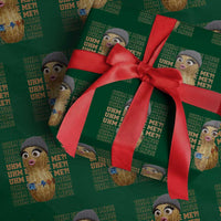 Funny Burnt Peanut Goop Wrapping Paper Roll Uhm Excuse Me