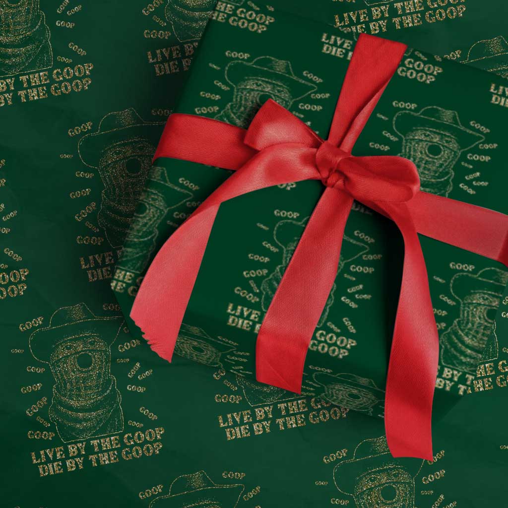 Funny Burnt Peanut Wrapping Paper Roll Live by The Goop Die by The Goop - Wonder Print Shop