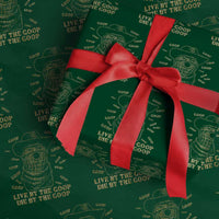 Funny Burnt Peanut Wrapping Paper Roll Live by The Goop Die by The Goop - Wonder Print Shop