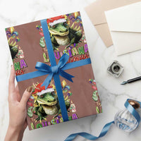 Funny Cajun Louisiana Christmas Santa's Alligator Wrapping Paper Roll - Wonder Print Shop