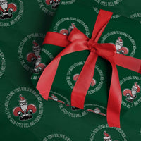 Funny Cajun Louisiana Christmas Wrapping Paper Roll Laissez Les Bons Temps Rouler & Joyeux Merry Christmas Santa Saint Symbol - Wonder Print Shop