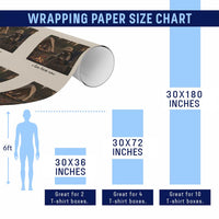 Funny Camping Raccoon Wrapping Paper Roll I Live Here Now Outdoor Lover