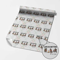 Funny Camping Raccoon Wrapping Paper Roll Life Is Better By The Campfire