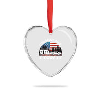 Funny Camping RV Camper Truck Heart Crystal Glass Ornament I Am Sexy And I Tow It - Wonder Print Shop