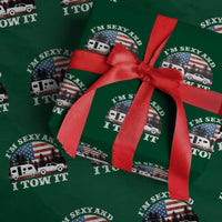 Funny Camping RV Camper Truck Wrapping Paper Roll I Am Sexy And I Tow It - Wonder Print Shop