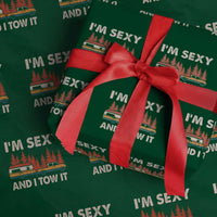 Funny Camping RV Wrapping Paper Roll Im Sexy And I Tow It Vintage Camper Truck - Wonder Print Shop