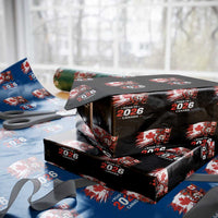 Funny Canada Soccer Dinosaur Wrapping Paper Roll Road To 2026