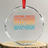 Funny Cancer Fighter Crystal Glass Ornament Inspirational Quote Chemo Patient Gift TS10