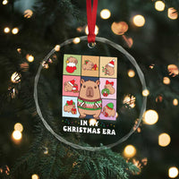 Funny Capybara Xmas Crystal Glass Ornament In My Christmas Era TS09