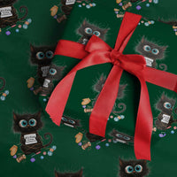 Funny Cat Crochet Lover Wrapping Paper Roll Its Fine I am Fine Everything Is Fine - Wonder Print Shop