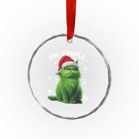 Funny Cat Crystal Glass Ornament Ew People Xmas Gag Gift TS10