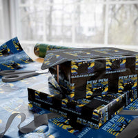 Funny Cat Wrapping Paper Roll Pew Pew Madafakas Retro Vintage Starry Night