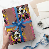 Funny Cat First Day Of School Wrapping Paper Roll Back To School Gift For Kids - Wonder Print Shop